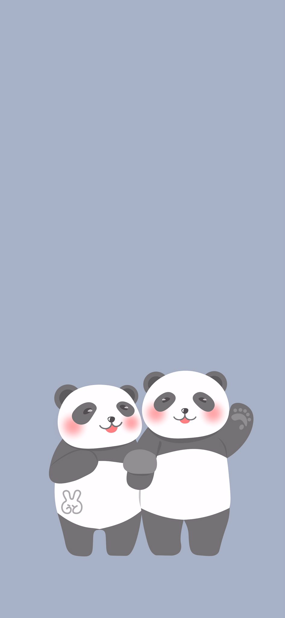 うと 待ち受け配布 くすみカラーver Iphone Xサイズの壁紙を配布させていただきます シンプルな背景なのでカレンダーを付けるなど カスタムも楽しめますよ 個人使用に限る 転載禁止 自作発言禁止 二次配布禁止 パンダ 双子 パンダ ゆる