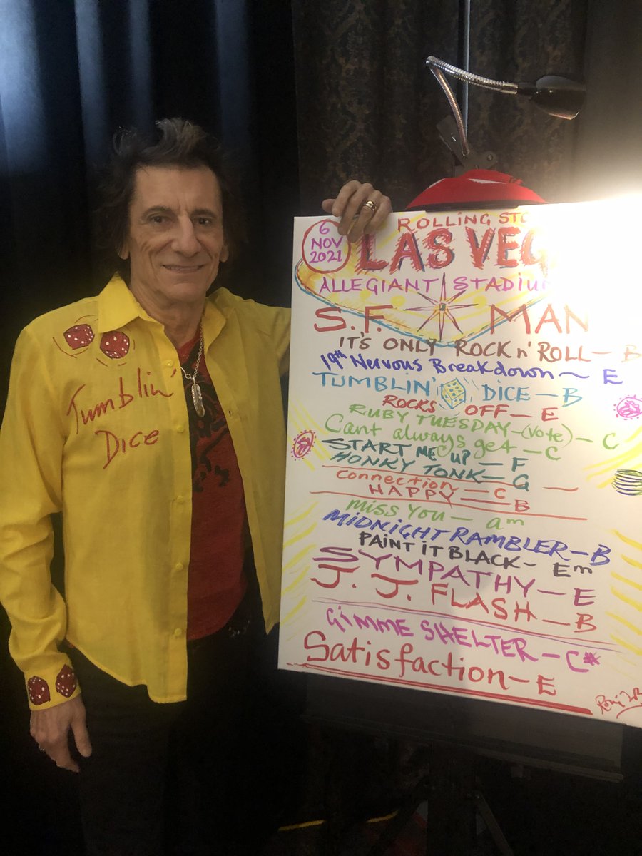 ronniewood's tweet photo. 💗🥎 Thank you Las Vegas for a great night!
🎲 The #StonesVegas setlist is available here:
https://t.co/tyqpSi7uNe https://t.co/s5L609ji0S