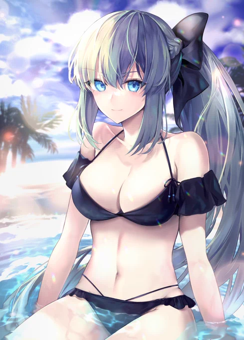水着モルガン💙
#いいおなかの日 #番外特異点 