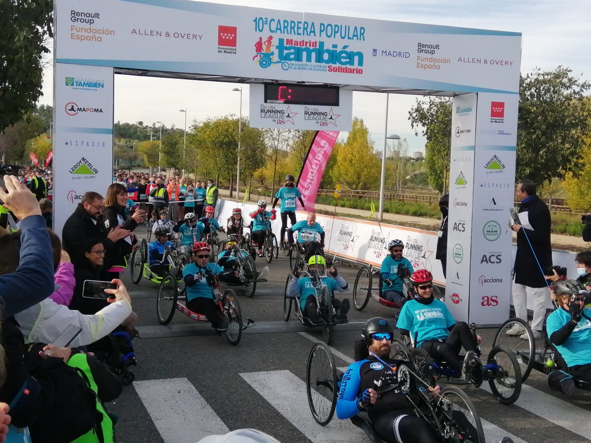 LeroyMerlinCorp's tweet photo. Hoy 50 colaboradores de @leroymerlin_es se han unido  a la 10ª Carrera Popular "Madrid También Solidario", organizada por @Fund_Tambien. 👩‍🦽🏃‍♂️

Volvemos a la carrera por la #inclusión y la #accesibilidad de las personas con #discapacidad.💚 ¡Nos vemos el año que viene!🤩👋 https://t.co/0ZMZYAjA9b