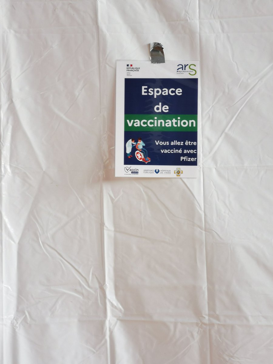 Aujourd'hui sur Villecresnes jusqu'à 17heure vous pouvez venir pour la vaccination à la salle polyvalente