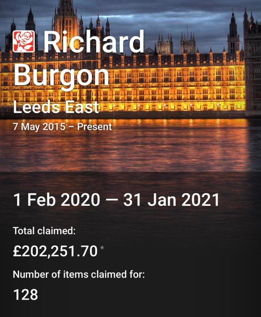 timbertwatter's tweet photo. @RichardBurgon Some mo obviously don’t need a second job. https://t.co/llpmGkDNO2