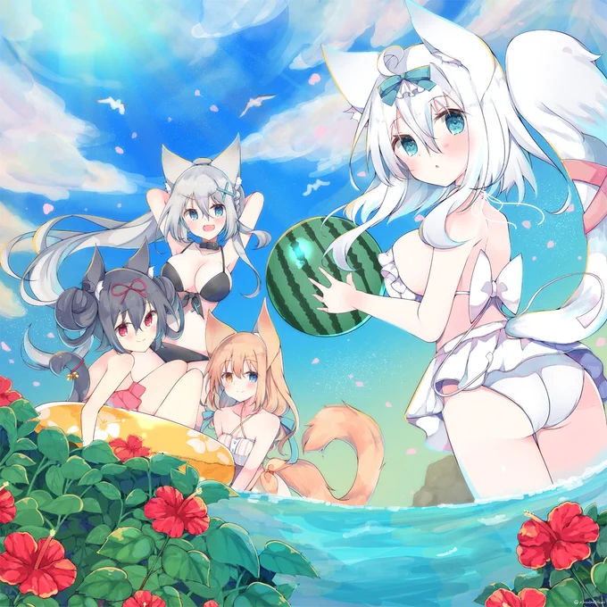 海とねこちゃんず #そらねこミックス 