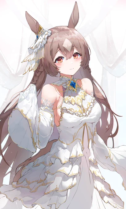 白いドレスのサトちゃん
#ウマ娘 #サトノダイヤモンド 