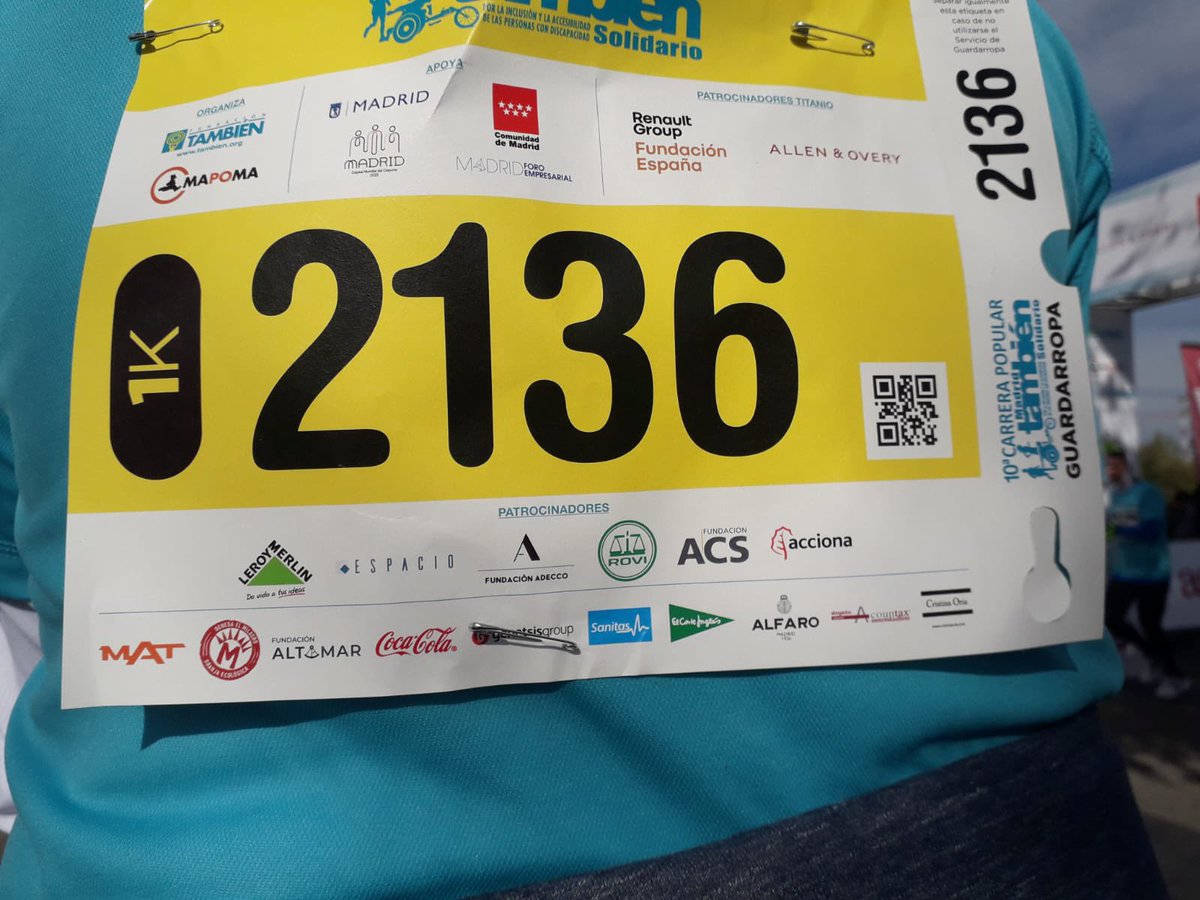 ¡Buenos días! El equipo <a href="/AcountaxM/">AcountaxMadrid</a> ya está preparado y dispuesto para la 10ª #Carrera popular de la <a href="/Fund_Tambien/">Fundación También</a> Participamos y apoyamos esta iniciativa solidaria. Hoy unidos por la #inclusion 💪🏻