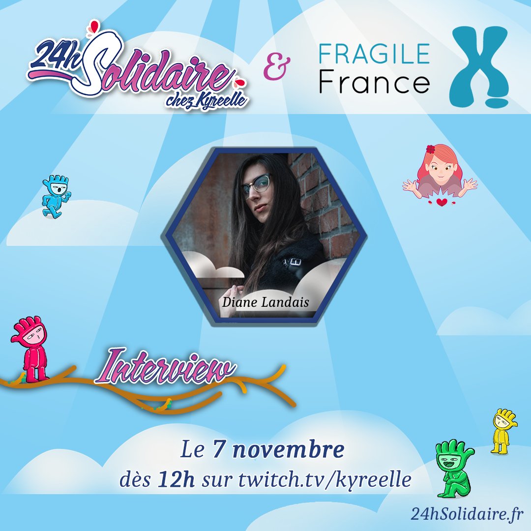 Kyreelle's tweet photo. Dans quelques instants je découvre le jeu-vidéo #ANormalLostPhone des studios @AccidentalQ en compagnie de la co-fondatrice Diane Landais (cc @ker0chanFR), j'ai super hâte j'en ai entendu que du bien ! 🥰
La cagnotte est à 8390€ 😍, mon énergie à -75% mais je tiens bon 💪 https://t.co/S5mhS619Ej