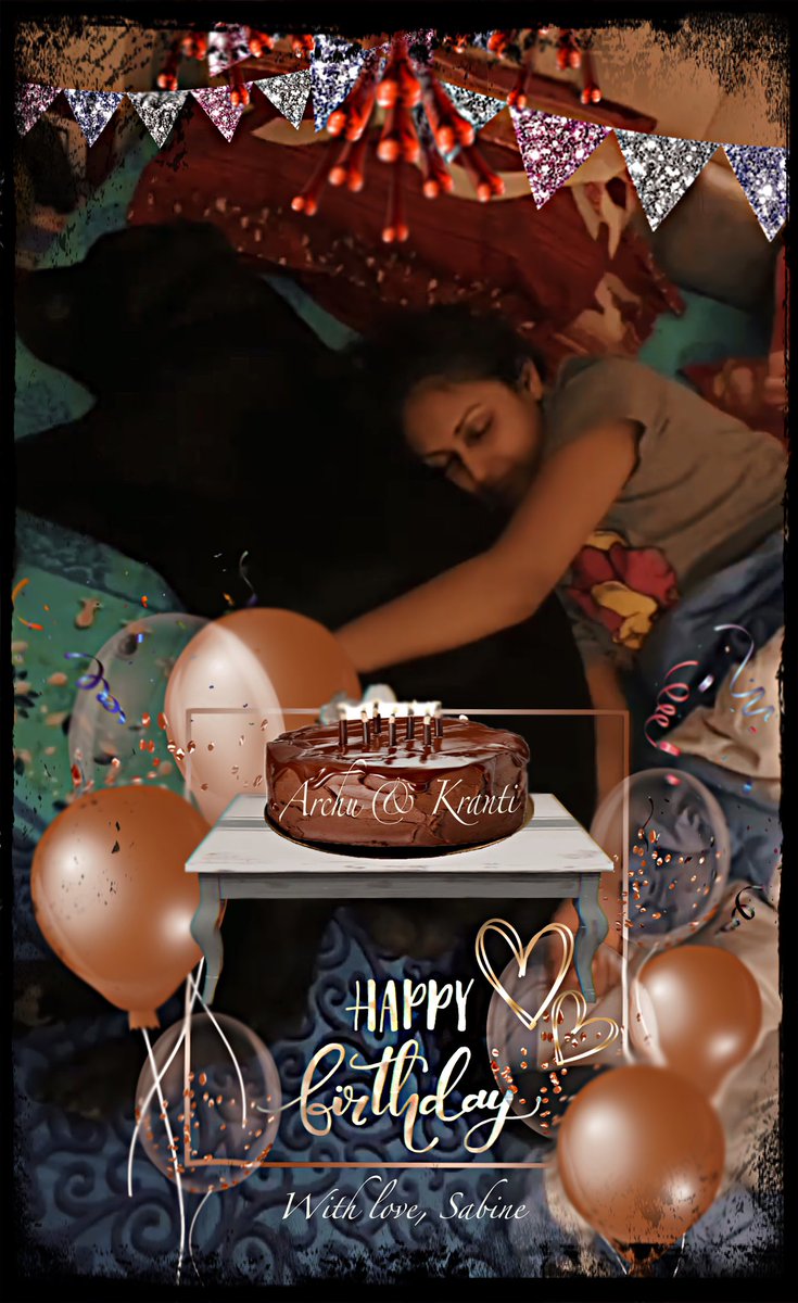 AshishAdmirers's tweet photo. What a day! A double celebration. My wish for you is that you get all of your birthday wishes 🎂🎂🤗🤗 God bless @archanataide #Kranti
You own our hearts😘😘❤️❤️
#archu #archanabirthday #krantibirthday #royalprince #gentlegiant #krantibaba #shonadoll #innocentbeast #perfectwoman https://t.co/nZfEADm1jP