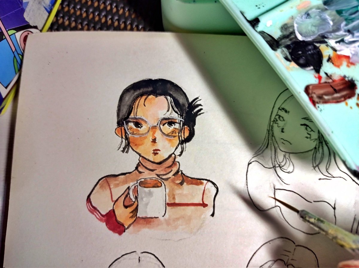 smolmingmong's tweet photo. coloring my 2020 sketches 🎨🖌️
#gouache #artph https://t.co/xLoCRpybVO