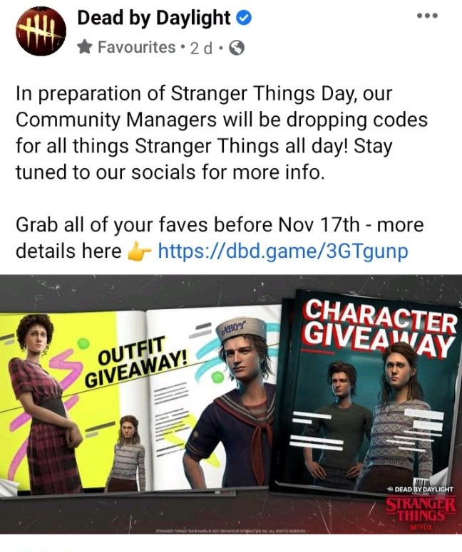 steventhezombie's tweet photo. @DeadByBHVR So was this the 'giveaway' you posted about on the 5th? https://t.co/xqMqlPktQn