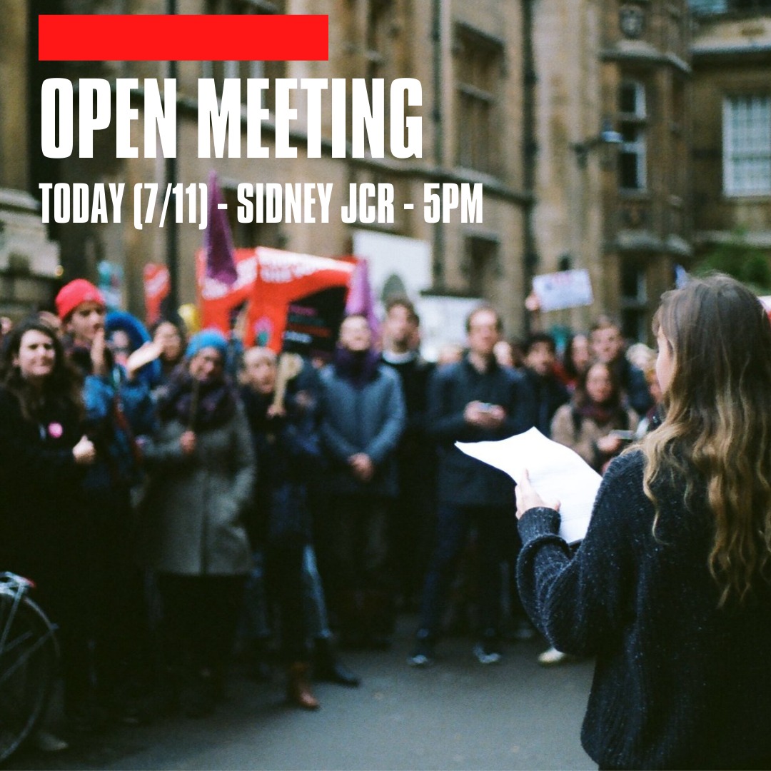 CamDefendEd's tweet photo. 💥 OPEN MEETING TODAY 💥

👉 Sidney Sussex JCR
👉5pm

Come along to get involved with strike support and find out how we can help out UCU in the wake of their big decision to strike!

https://t.co/5rYwkA1EDz https://t.co/XI3fKLAmfE