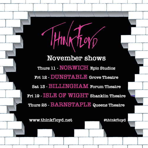 ThinkFloydUK's tweet photo. Final shows of 2021
@EPICNorwich @GroveTheatre @theatre_forum @ShanklinTheatre @QueensBstaple #thinkfloyd #thinkfloyduk #PinkFloyd https://t.co/A7s8fwggqg