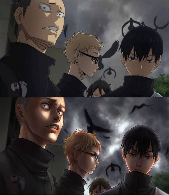 TabithaRegino's tweet photo. {TAP}
woooowwww✨✨
credits ^^
#Haikyuu #tsukishimakei #yamaguchitadashi #Kageyama #KageyamaTobio #Tanaka #haikyuuthread https://t.co/YmKWbcacpo