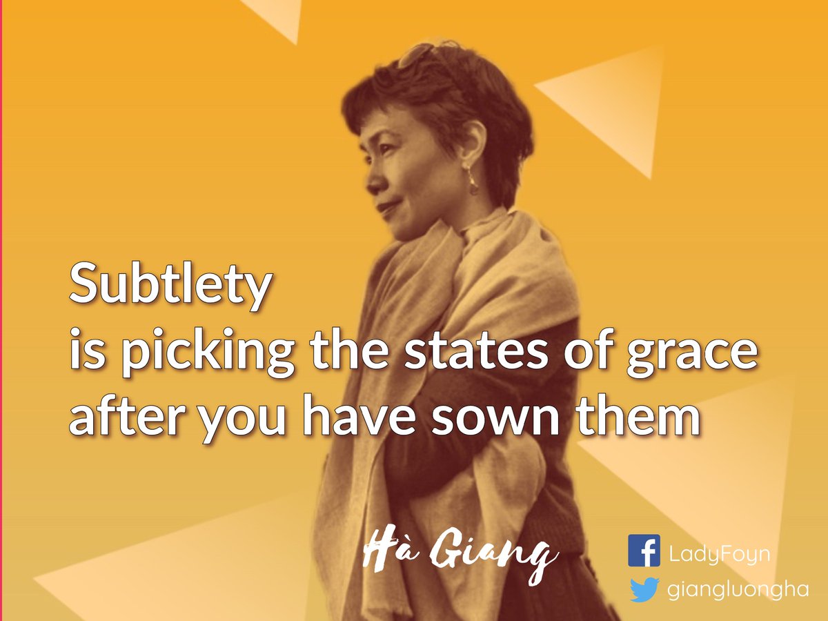giangluongha's tweet photo. Subtlety is picking the states of grace after you have sown them.
#subtleway #philosophy #inspiringquote #quote #quotes https://t.co/B4jJgxPhQF