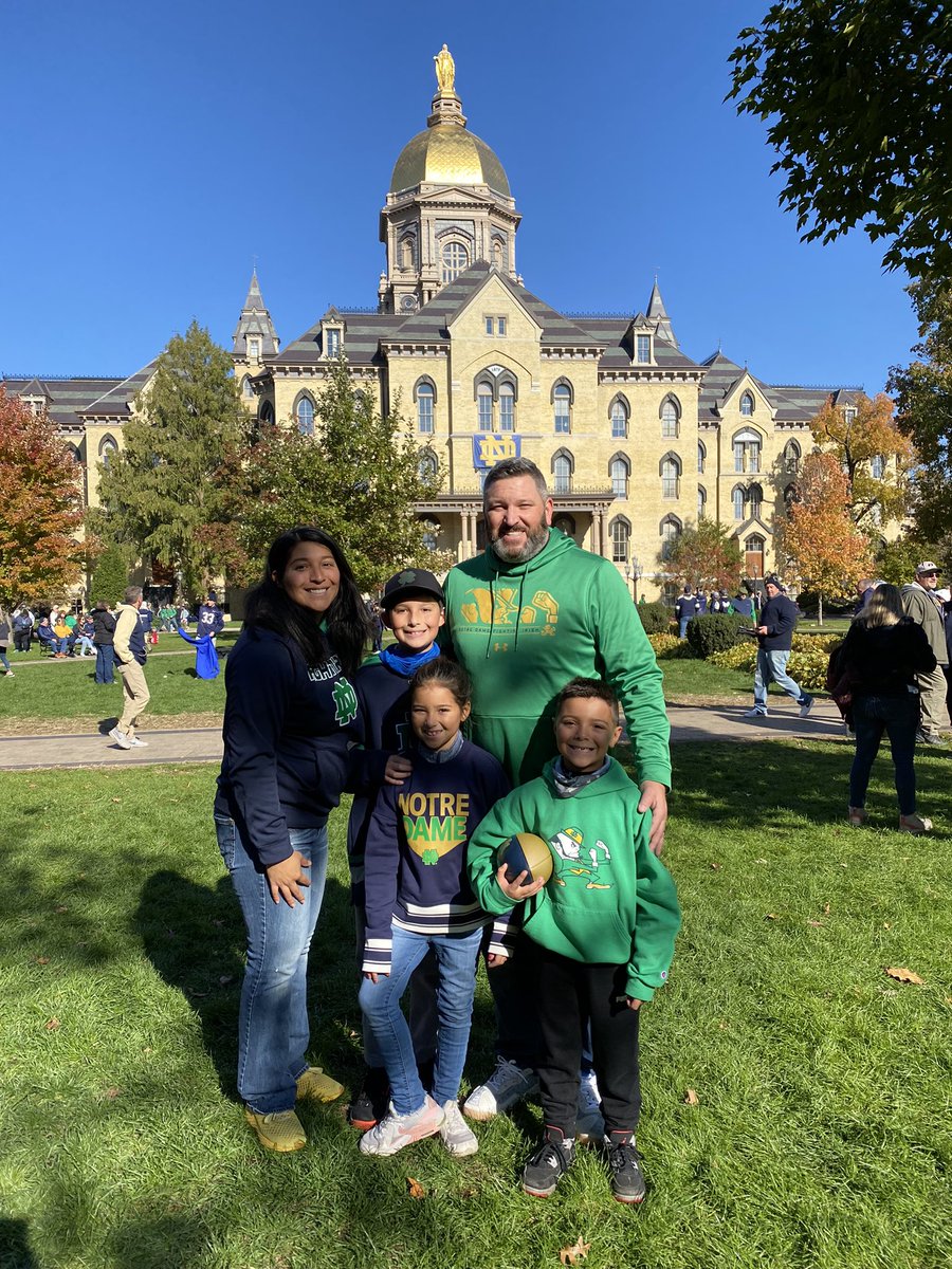 Spent the day at our favorite place on earth. #GoIrish #BeatNavy
