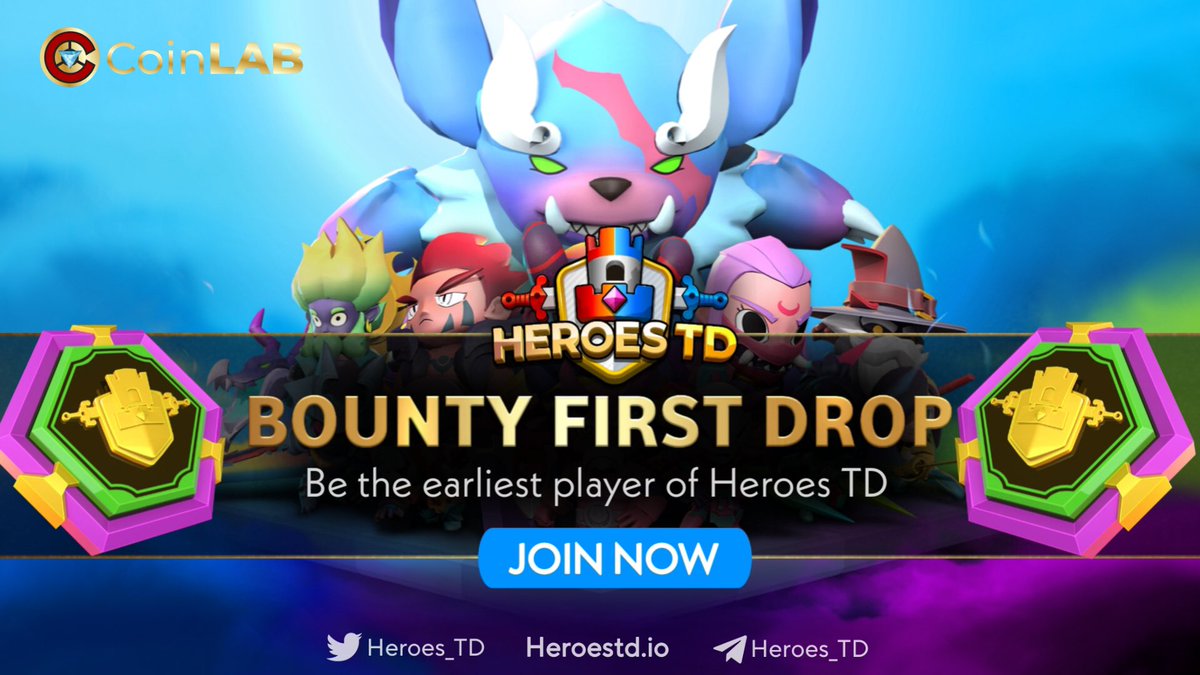 JasonTonyCali's tweet photo. 📣#HEROESTD's BOUNTY FIRST DROP IS AVAILABLE!
 
⚡️To start with this Bounty, it takes only 2 minutes to complete the task in here
👉 https://t.co/SQFjlU5l3m

👇 Read here for more details: 👇
https://t.co/YEh1vdkHqB

#CoinLAB #heroesTD https://t.co/dKEpLPcvVx