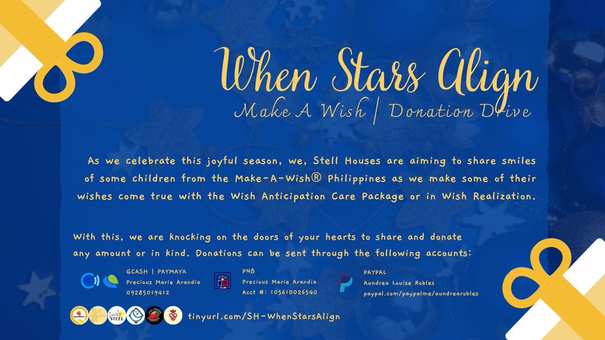 QSisberries's tweet photo. This Christmas, help us make a child’s wish come true through Make-A-Wish PH Foundation. Any amount will be greatly appreciated. ✨ 

🔗 https://t.co/lFGzrztmoj

#WhenStarsAlign
#SB19_STELL @stellajero_ 
#SB19 @SB19Official https://t.co/XrsXeKZdeK