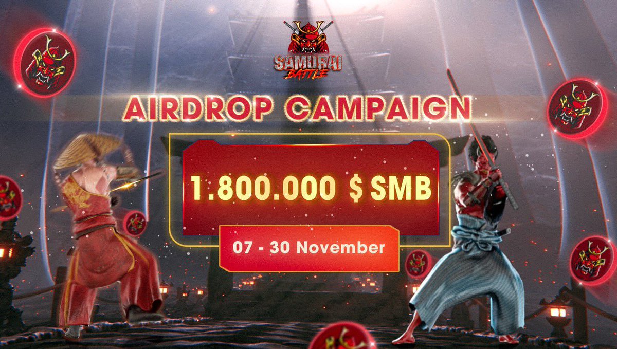 Samurai_Battle's tweet photo. 🌪 New #Airdrop🌪
Reward: 750 SMB
Distribution: Within a week after IDO

🔗 Airdrop Link Bot: https://t.co/VbKBFUaHvA…

▪️Complete the airdrop tasks
▪️Submit your BEP20 wallet address
▪️For 2,000 random lucky participants

▪️Top 100 referrers’ll share extra 300,000 #SMB tokens https://t.co/ruACjXLYWz