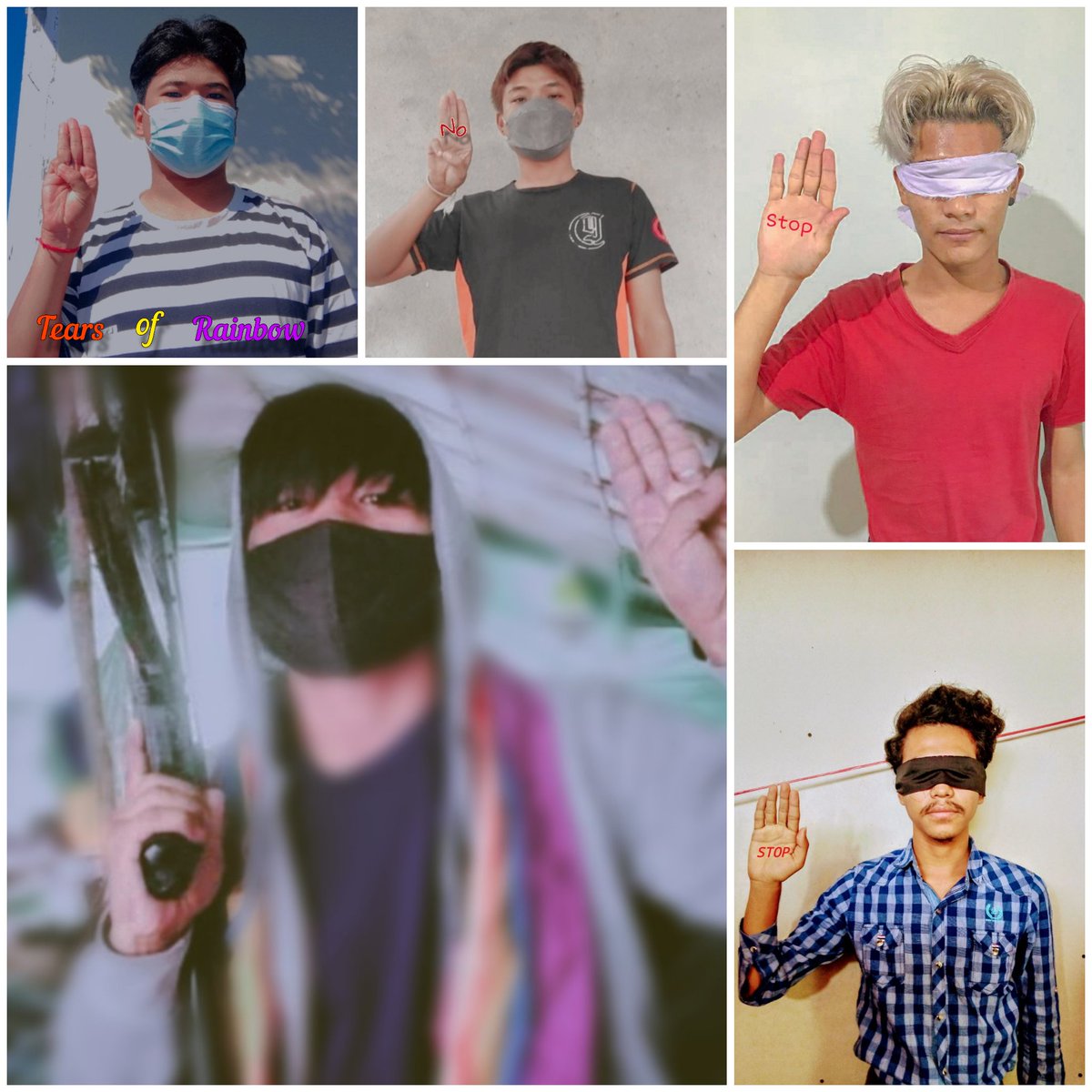LgbtMyanmar's tweet photo. မတရားအဖမ်းဆီးရသော🏳️‍🌈LGBT🏳️‍🌈များအားထောင်တွင်းအကြမ်းဖက်နှိပ်စက်မှုများကိုLGBTများနှင့်ထပ်တူကျွန်ုပ်တို့လည်းပြင်းထန်စွာကန့်ကွက်ရှုံ့ချပါသည်။ထို့သို့ညှင်းပန်းနှိပ်စက်မှုသည်လူအခွင့်အရေးဆုံးရှုံးသည်သာမကဘဲလူသားချင်းစာနာထောက်ထားမှုပါကင်းမဲ့ခြင်းဖြစ်သည်။
#SayNoToVoilence 
#tearsofrainbow https://t.co/AiuKvxDhL2