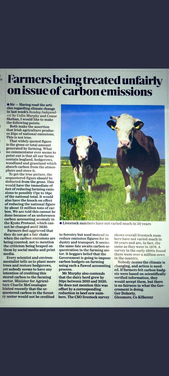 To me this is a fair and balanced explanation of why farmer frustration and anger is boiling over right now. Ag and farmers have so much to contribute to helping Irl meet its climate change targets-reducing ghgs and sequestering carbon. The blame game benefits nobody. Please read