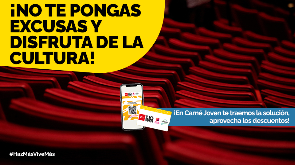 Carne_Joven_MAD's tweet photo. 🎭 ¿Siempre con excusas porque no tienes tiempo de ir al #teatro?
¡En @Carne_Joven_Mad te traemos la solución con los #microteatros y el 20% de descuento presentando tu #CJ!
👉 https://t.co/SJmWQAwxwM
#HazMásViveMás https://t.co/XL0jHTFOUS