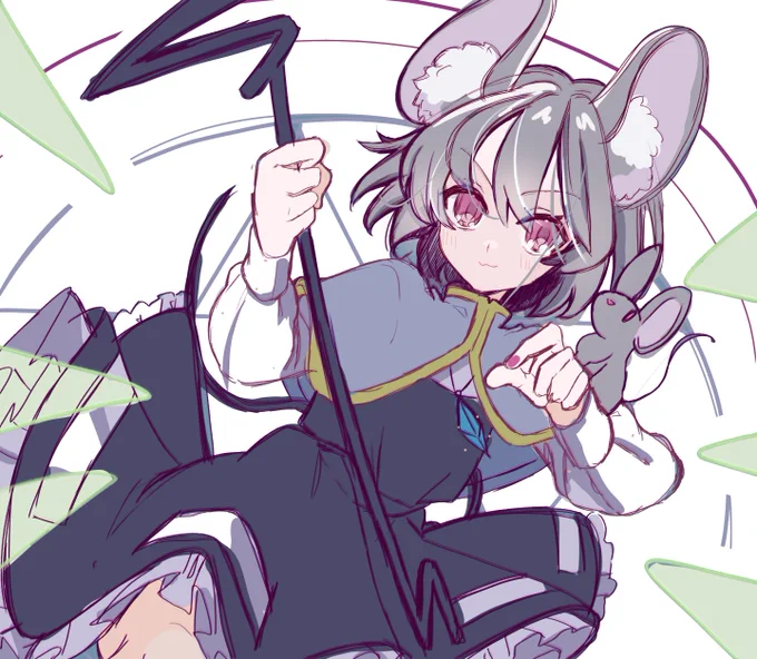 スケブでナズーリン再び頂きました。頑張るぞ! 