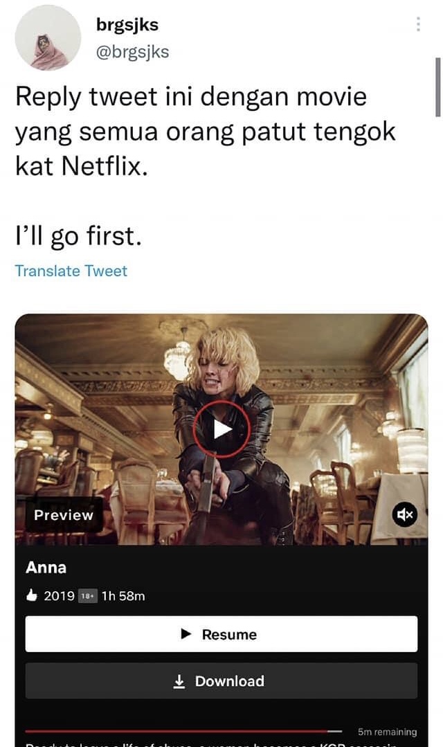 RajaCuti's tweet photo. Taktau dah nak tengok cerita apa next kat netflix?
Ni antara cadangan movie best untuk korang layan malam2, enjoy! π
Sumber: Twitter @brgsjks
#RajaCuti #RCTrendingΒ #Netfllix #Movies https://t.co/6IY7gAcNb4