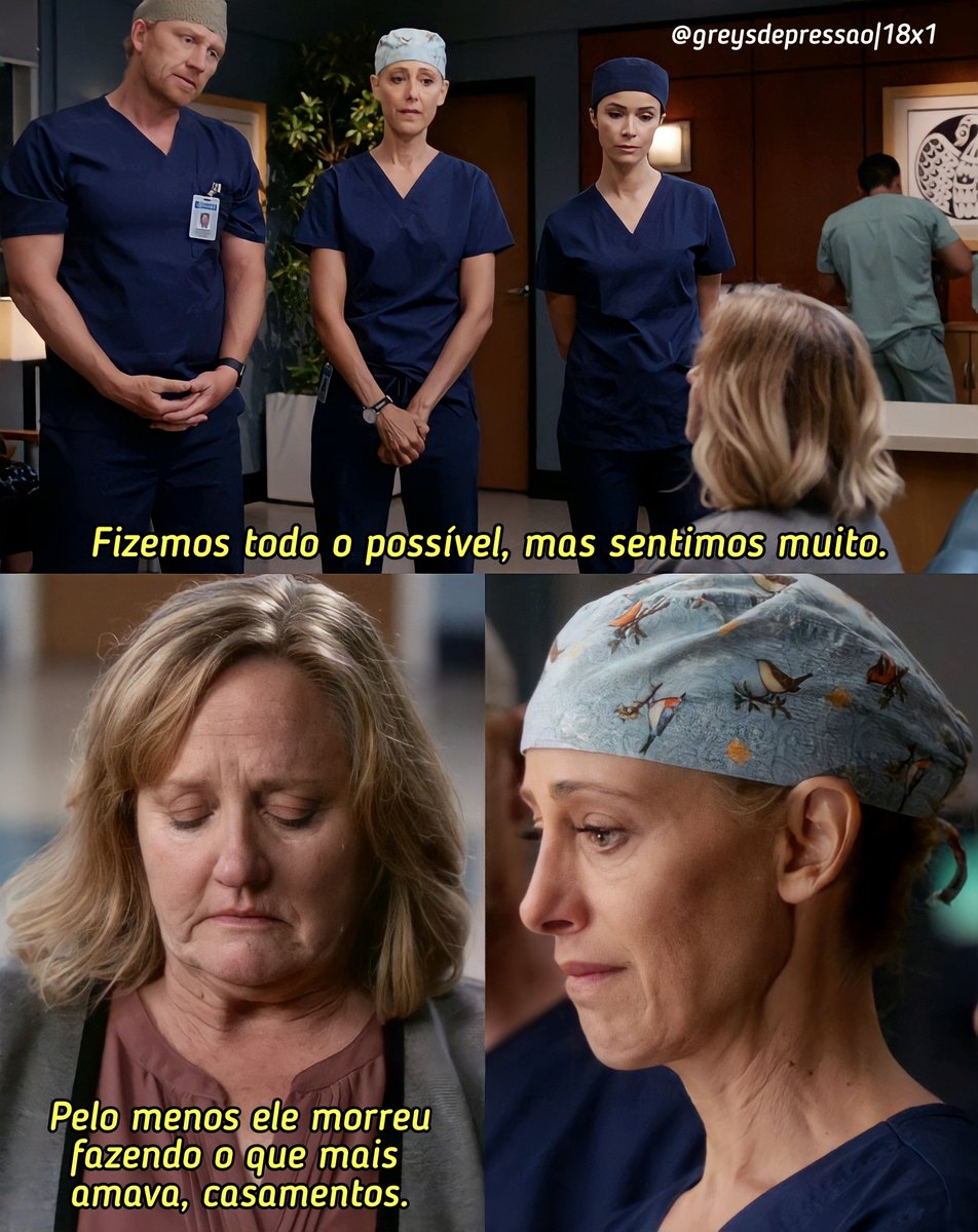 imperiodeseries's tweet photo. Infelizmente o padre que realizou a cerimônia de Teddy e Owen não resistiu.
.
Assista antes de todo mundo a 18ª temporada de Grey’s Anatomy DUBLADA clicando no Link da bio e fazendo seu cadastro no Uol Play. 7 Dias grátis. Lembrando que a nova temporada chega dia 25/01 https://t.co/9ODzn1gJOp
