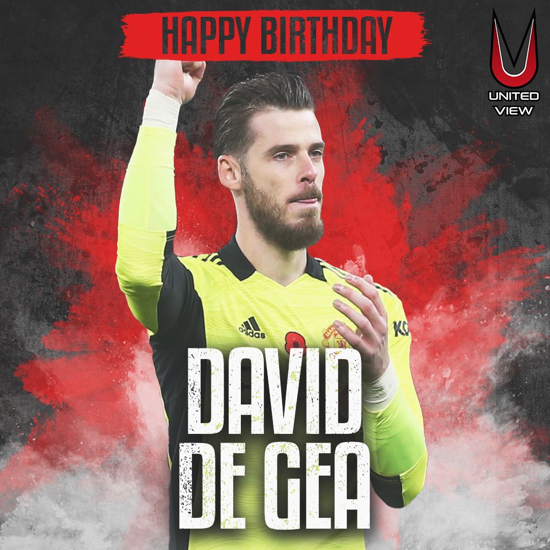 Happy birthday David De Gea!

The Manchester United goalkeeper turns 31 years old today.  