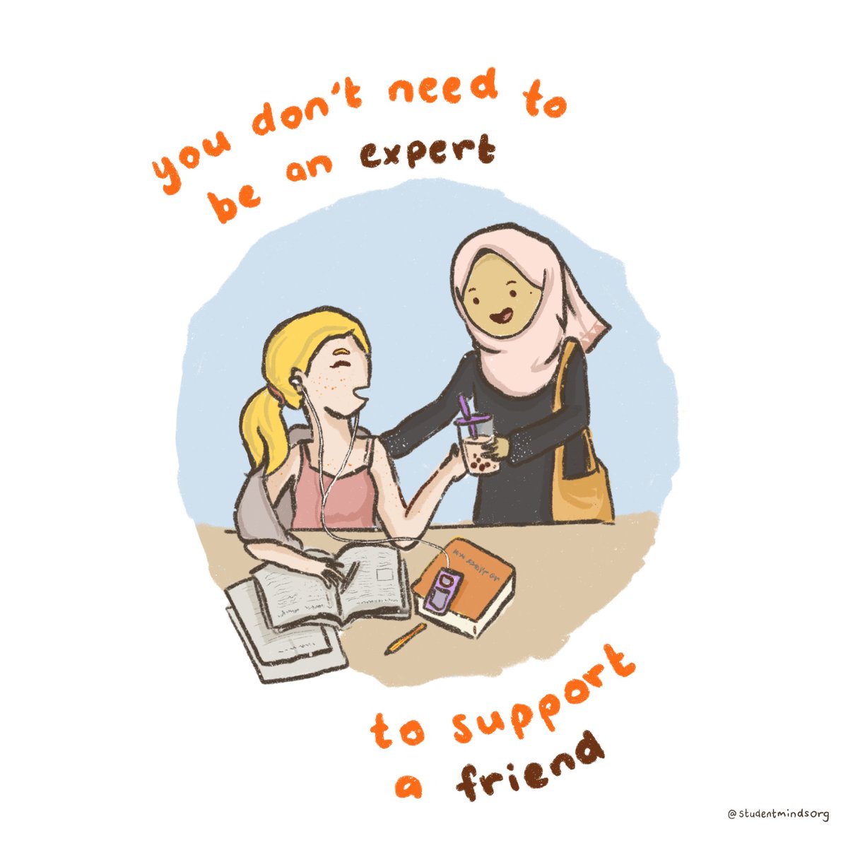 StudentMindsOrg's tweet photo. Sometimes all it takes is a simple message, reach out to a friend today 🧡 https://t.co/BrPMxMWAnH