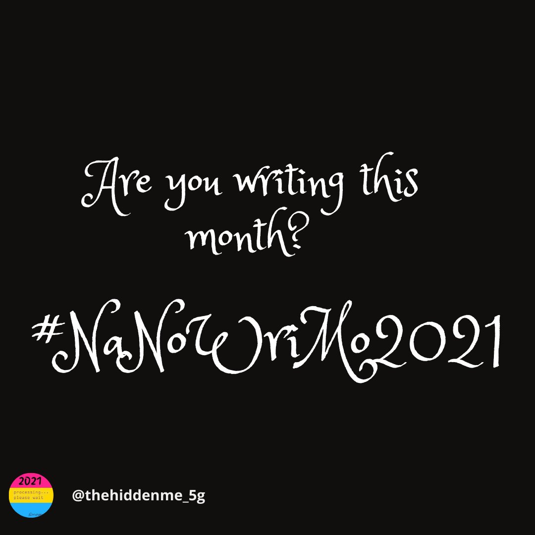 thehiddenme_5g's tweet photo. I am writing this month! Are you?
I am working on #HackingTheDarkness currently Episode 6
I started a little late for #nanowrimo2021 but hope to catch up.
Tell me what you are #writing with a GIF.
#beyourself #amwriting #WritingCommunity #bookstagram
#kindle #kindlevella https://t.co/NPVPkEPmC5