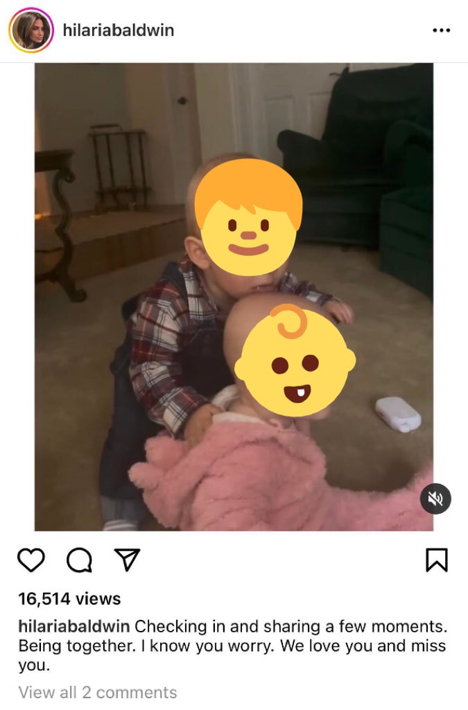 McWoodchuck's tweet photo. @SandraLee135 Really? #Hilariabaldwin wants privacy? Is that why she is posting her kids in social media today? Using children as shields again just like Halloween. Disgustingly insensitive with Halyna barely laid to rest. #Parentingnay Alec has killed someone just go away and stay off SM. https://t.co/Pttj6Zuoh8