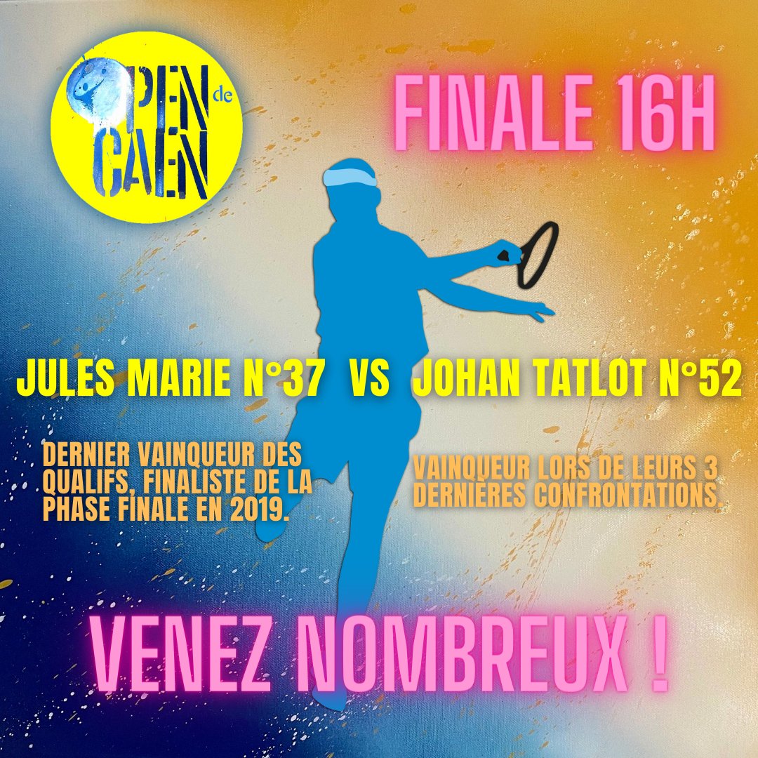 OpenCaen's tweet photo. Ça va jouer le 🔥à 16h! Grosse affiche entre @JulesMarie01 et @JoTatlot. Chacun a des arguments pour gagner sa place pour le @ZenithCaen ! Chez les Dames, match équilibrée entre Manon Garcia et Margaux Rouvroy. Entrée gratuite. Venez nombreux!🤗🎾#Qualifs #OpenCaen #RoadtoZenith https://t.co/vHH4ar46tv
