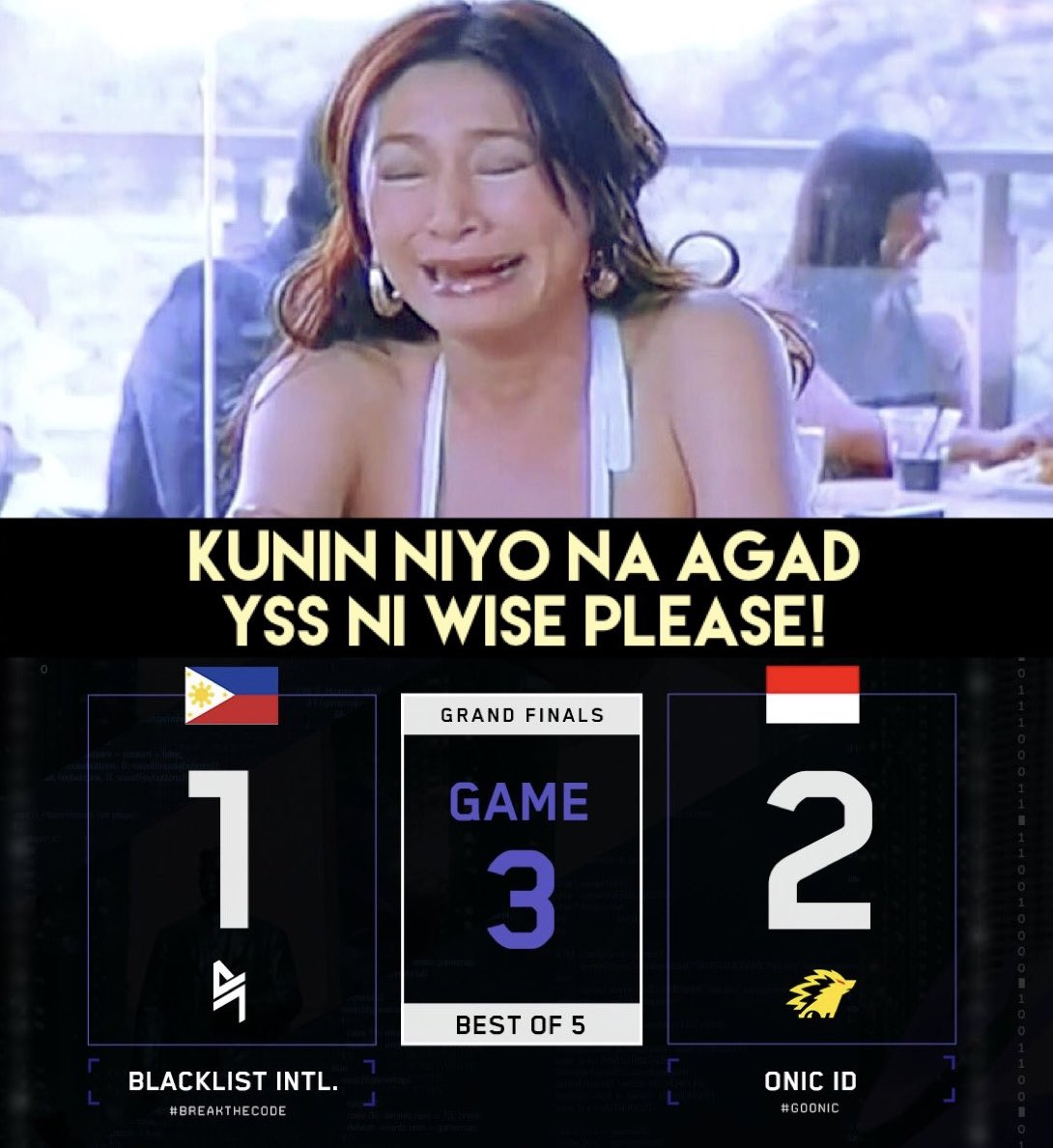 ChubbyMLfan's tweet photo. Coach Bon Chan, paki kuha na please. Ayoko matulog ng umiiyak. ๐ฅบ Laban @BLACKLISTINTL! Kaya yan! Buong Pilipinas kakampi niyo.
#BlacklistMLBB #BreakTheCode #MPLI2021 #MPLILetsGo https://t.co/4CYiJmidNV