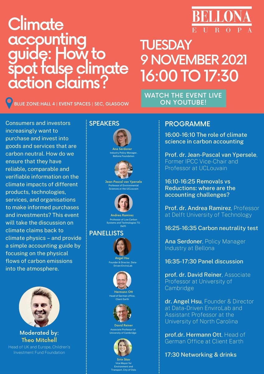 Bellona_EU's tweet photo. How do we ensure we have reliable, comparable &amp; verifiable information on the #climate impacts of different products, technologies &amp; services? Discover this on Nov. 9th from 16:00 - 17:30 GMT at #COP26!

Streaming📲👇
https://t.co/xGevuJzsMs

#ClimateTalks #TogetherForOurPlanet https://t.co/Ig2Up0IEop