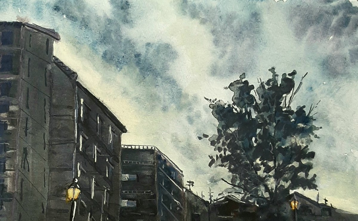 AngelGut142's tweet photo. Acuarela y gouache sobre un cuaderno de viaje de la casa  Escoda. https://t.co/uskYocrAsx