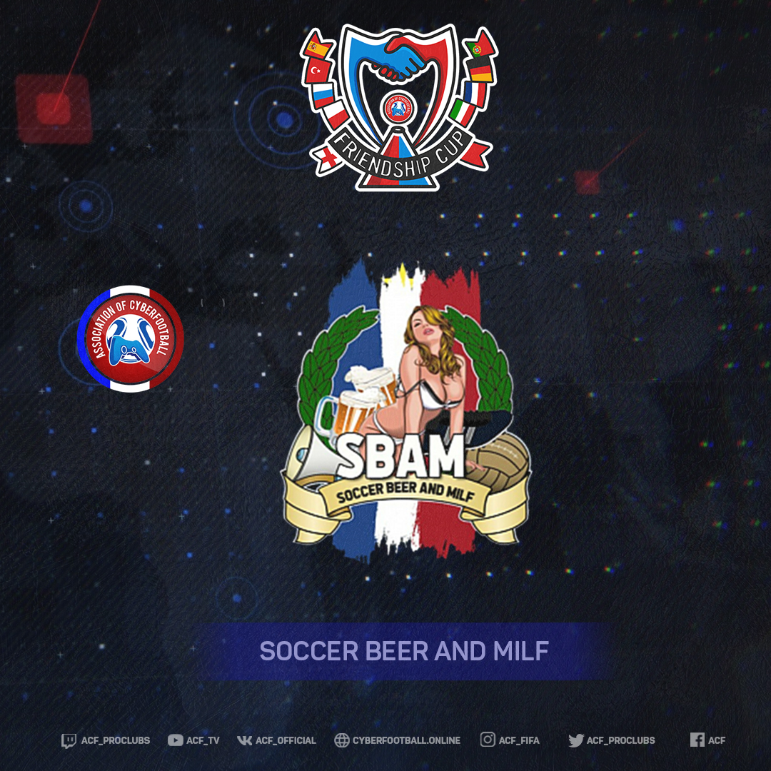 #ACF #registration #FriendshipCup #season4 

Another team from France. There are two places left for the tournament. Today we will be holding the Group Stage Draw at 20:30 UK

<a href="/LigueAcf/">ACF France 🇫🇷</a> @SLE_ACTU 
Soccer Beer And Milf

cyberfootball.online/tournament/abo…