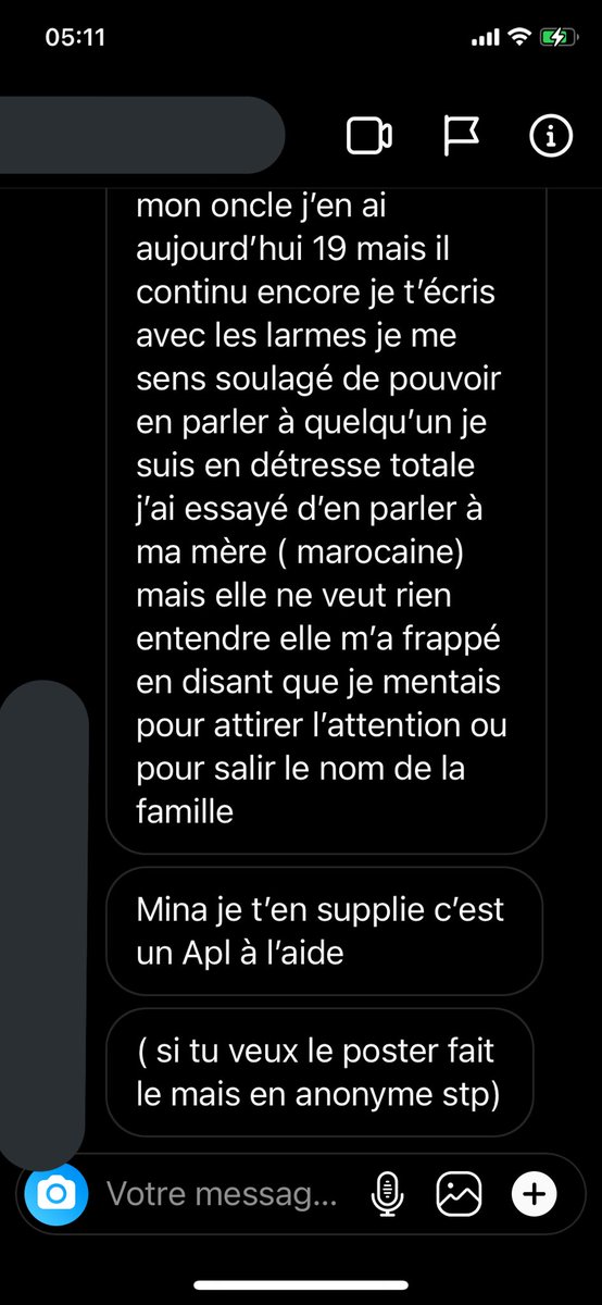 tns_minaa's tweet photo. Hier soir j’ai reçu un message qui me devrais pas rester sous le silence je vous laisse lire en espérant qu’il sera entendu et rt … https://t.co/37ex37WWVY