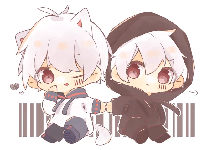 いつものまふまふさんと生まれ変わったまふまふさん!
 #まふあーと 