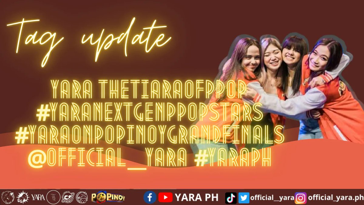 YARA made it to the top!  Popinoy's first Grand P-Pop Star is here. All hail the Tiara of P-Pop!

Celebrate with us buy using our updated tags below!

YARA TheTiaraOfPPOP
#YARANextGenPPopStars
#YARAOnPoPinoy
<a href="/official__yara/">YARA</a> #YARAPH