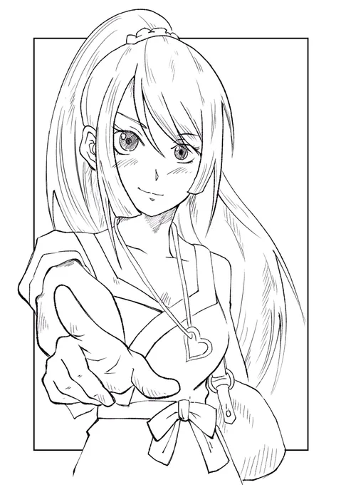 1年前くらいに描いた化物語の絵 