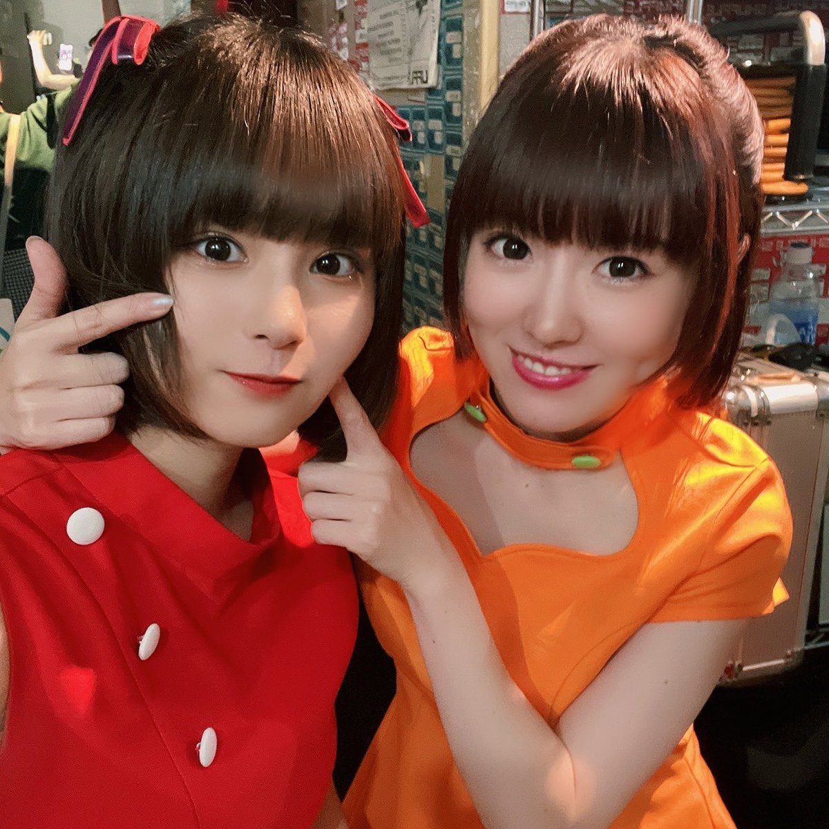 anju_nagai_'s tweet photo. 東京定期ライブ❣️❣️❣️
衣装チェンジはずーみんになりました🥰この衣装オシャレで可愛い💕
私のはうのちゃんでした～♪
 #民族ハッピー組 https://t.co/imqi0c44AP