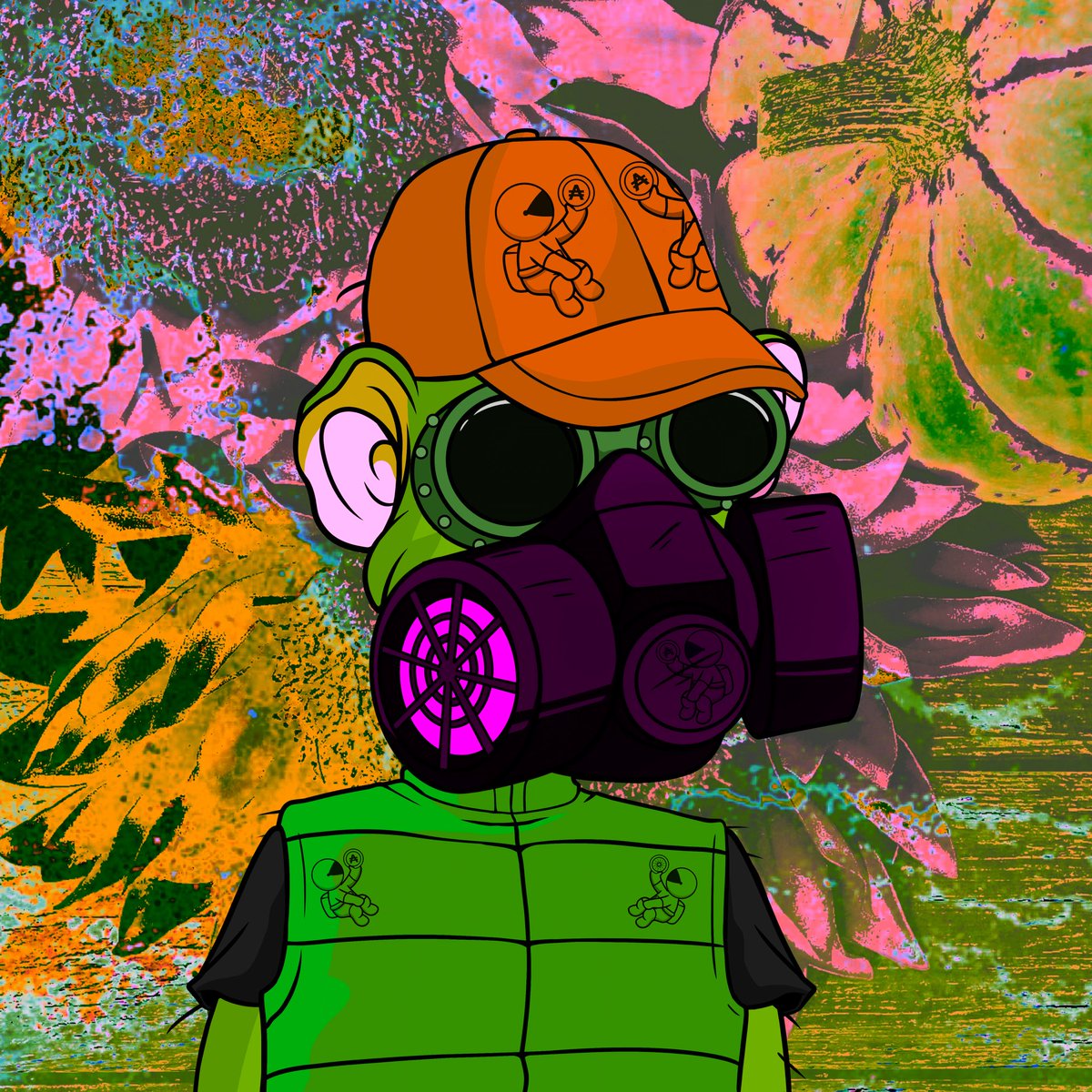 SpaceApeClub's tweet photo. In honor of hitting 1,500 Twitter followers &amp; 2,000 discord members were giving away a Halloween Ape!

Qualifiers:
🙉Follow @SpaceApeClub 
🙊RT/Like this post
🙈Post your favorite ape! If you don’t have an ape, comment on what your favorite trait is. (Maybe you’ll get it) https://t.co/J9htl6bakA