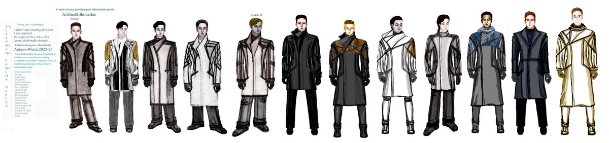 Altynshash_AIZh's tweet photo. #ArtEastSilhouettes🌟,
the #fashionable🌟 #designs
#proposals of #12Looks🌟 for #men,
#AutumnWinter2022/23 🌟:)!
#MyMagicFashionableAutumn🌟
and #MyTwitterAnniversary by
#fashion #designer #Altynshash :) https://t.co/Zs1WgyHMlE