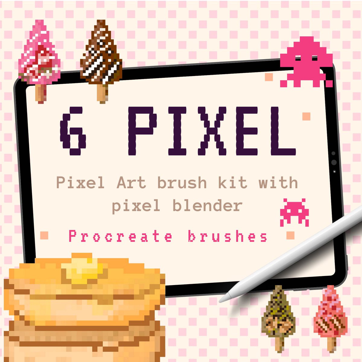 AyameHoon's tweet photo. Excited to share the latest addition to my #etsy shop: 6 Pixel brushes for Procreate #pixelbrush #procreatebrush https://t.co/M9Zf3zdPjQ https://t.co/MUemnRhE37
