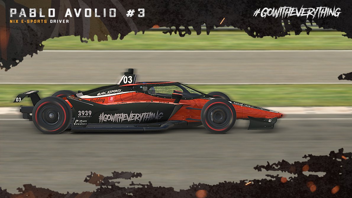 nixesports_es's tweet image. 𝙉𝙪𝙚𝙨𝙩𝙧𝙤𝙨 𝙥𝙞𝙡𝙤𝙩𝙤𝙨 𝙥𝙖𝙧𝙖 𝙡𝙖 𝙘𝙖𝙧𝙧𝙚𝙧𝙖 𝙙𝙚 𝙝𝙤𝙮👇

🟠#3 @Pablo_Avolio

🟠#21 @NIX_MegaJoelchu
 
#iRacing #GoWithEverything 🧡🖤