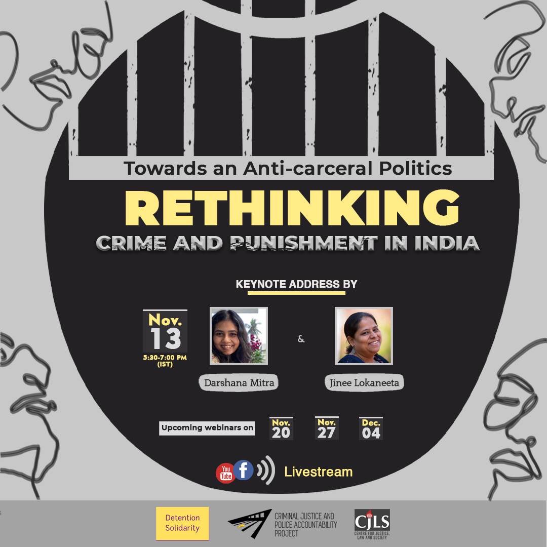 detsolnet's tweet photo. Very excited to announce this webinar series we have been building with @CJLS_JGU &amp; @CPAProjectIndia over the past few months! 

Mark your calendars for the keynote address on Nov13, 5.30pm IST by Prof. Jinee Lokaneeta @LokaneetaJinee &amp; Adv. Darshana Mitra @darshana_mitra! 1/n https://t.co/hdT7SjV6YM
