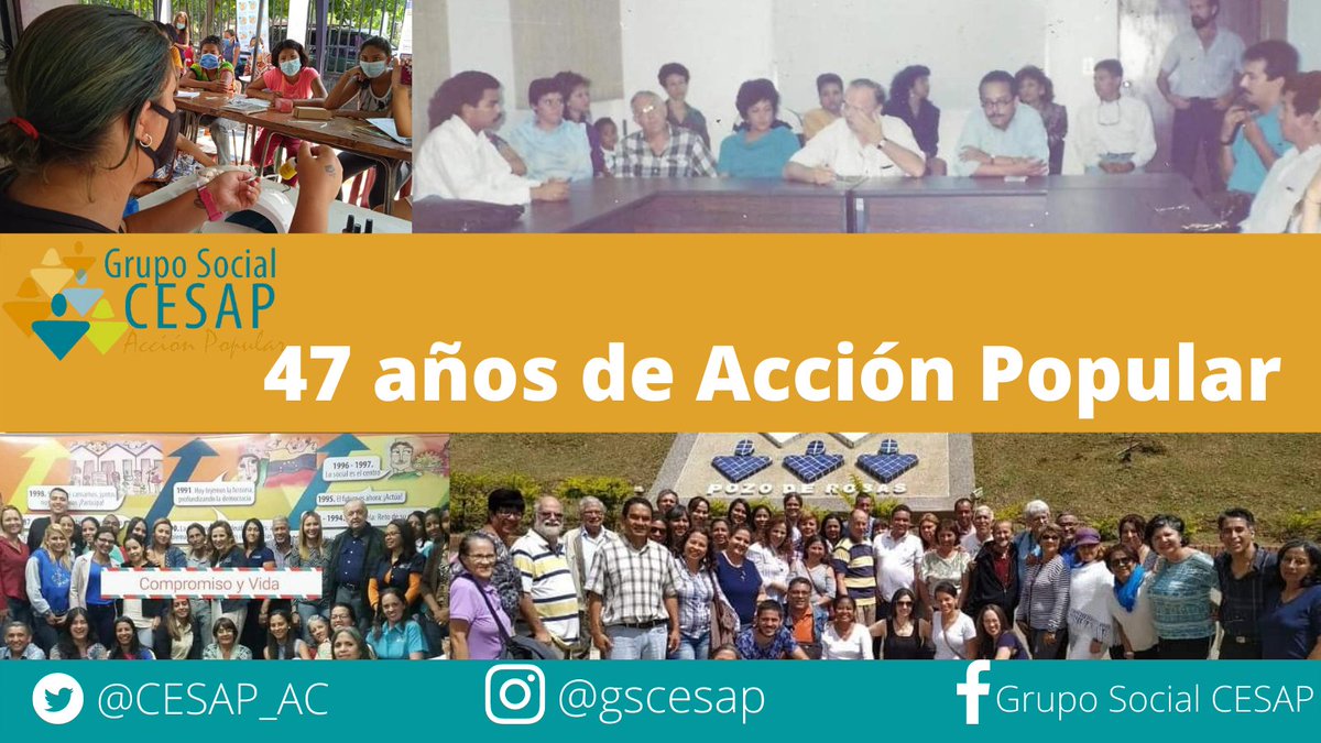 CNuevoPueblo's tweet photo. 🗣️ @CESAP_AC desde su comienzo hasta el presente, se ha encargado de desarrollar acciones siempre apegados a su legado original de ayudar o servir a pequeñas causas locales y muy cercanas a las personas.
#SomosCesap #Cesap2021 #07Nov #Aniversario
#AccionPopular
#CESAPIANOS https://t.co/VcubL8euYr