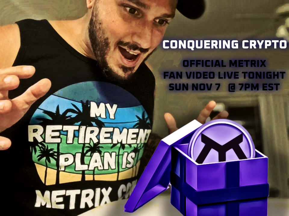 dimarco_danny's tweet photo. METRIX FAN VIDEO TONIGHT LIVE ON YOUTUBE 7PM EST!!!! C U THERE! #mrx #metrix #teammetrix #conqueringcrypto https://t.co/lmAX9I5PbH