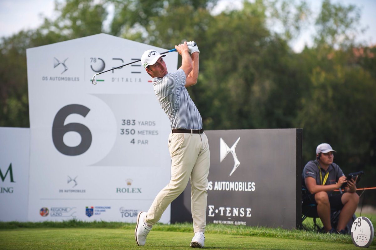 FederGolf's tweet photo. 📌 R4 Portugal Masters

La quarta giornata in Portogallo si conclude con la vittoria di 🇧🇪 #Pieters (-19). 🇩🇰#Højgaard, 🇩🇰#Bjerregaard e 🇫🇷#Pavon seguono con -17.
🇮🇹 Due azzurri in top10 con #Bertasio che si posiziona 5/o (-13) e #Laporta 7/o (-12). #Molinari E. è 22/o (-8). https://t.co/dLGCCbYwPD