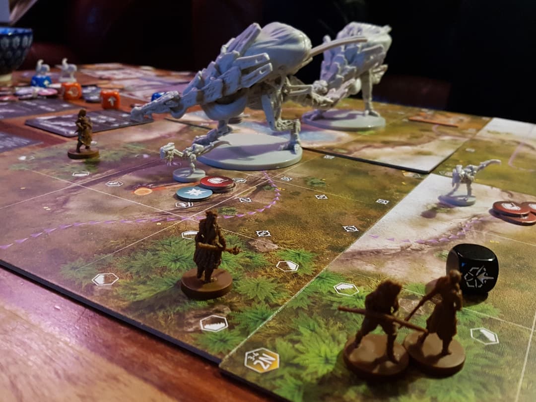 NatashaSkult's tweet photo. We are in a pickle ๐
๐ญ๐คฃ and this is only second level/round ๐ฑ
#horizonzerodawn #boardgame #gamenight #gaming #boardgamegeek #bellowback #wegotthis https://t.co/AEfB8oTJPN